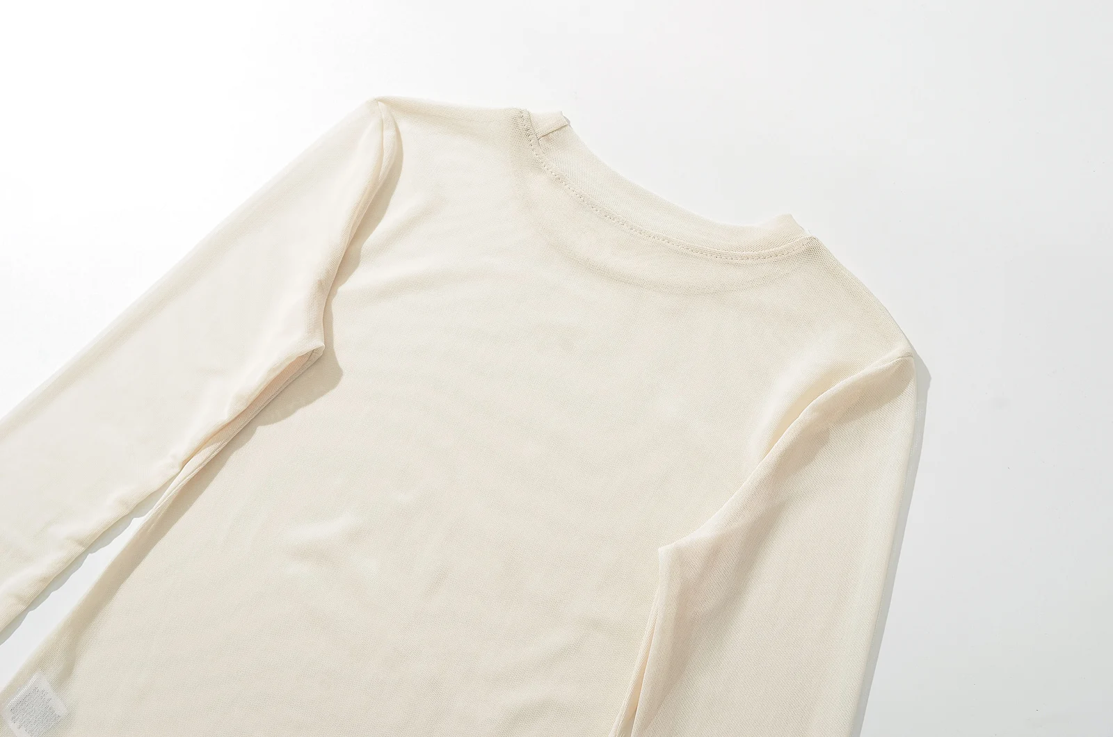 Mono de manga larga con cuello redondo de malla para mujer, ropa Sexy Retro, Jersey, Top Sexy Mono de manga larga con cuello redondo de malla para mujer, ropa Sexy Retro, Jersey, Top Sexy