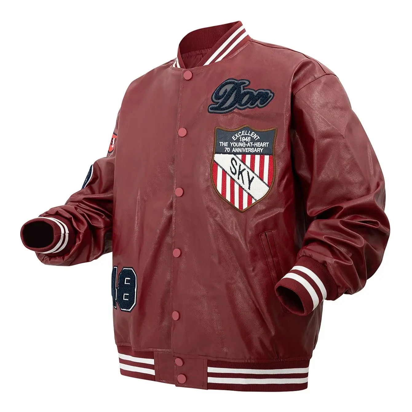 Men's PU Faux Leather Motorcycle Jacket Loose Outerwear Vintage Baseball Coats, Denim Jacket Unisex Streetwear
Men's PU Faux Leather Motorcycle Jacket Loose Outerwear Vintage Baseball Coats, Denim Jacket Unisex Streetwear