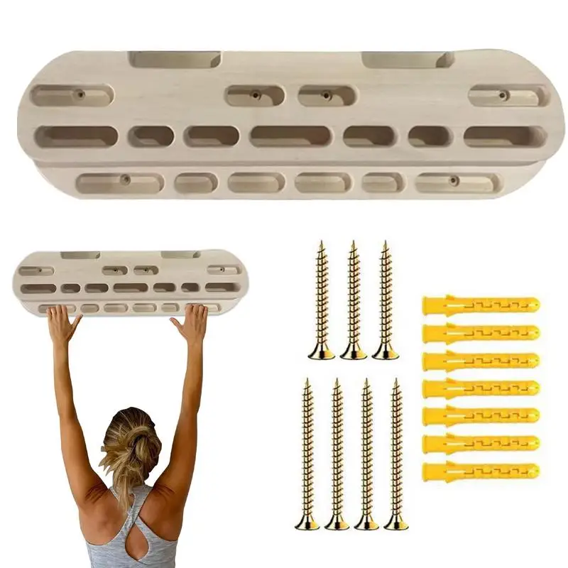 Hang Board For Climbing Lightweight Wood Climbing Hangboard Portable Forearm Exerciser Easy Installation Hand Grip Strengthener
Hang Board For Climbing Lightweight Wood Climbing Hangboard Portable Forearm Exerciser Easy Installation Hand Grip Strengthener
