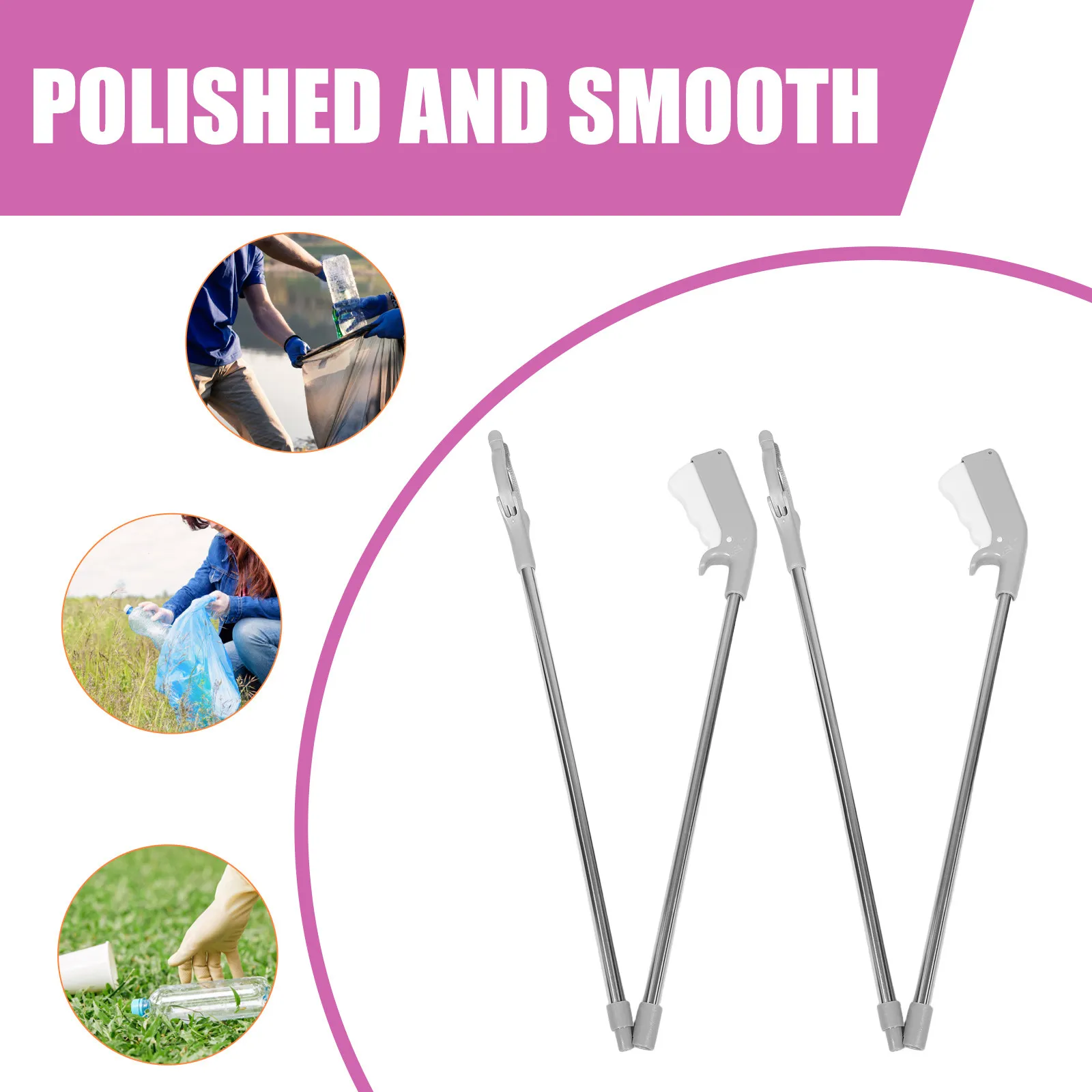 Набор из 2 складных захватов-удлинителей из легкой стали для труднодоступных мест, для сбора мусора, сверхмощные
Набор из 2 складных захватов-удлинителей из легкой стали для труднодоступных мест, для сбора мусора, сверхмощные