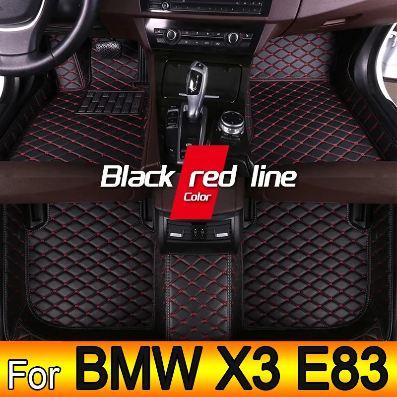 Автомобильные напольные коврики для BMW X3 E83 2006 ~ 2010, набор кожаных роскошных ковриков с защитой от грязи, детали для интерьера автомобиля
Автомобильные напольные коврики для BMW X3 E83 2006 ~ 2010, набор кожаных роскошных ковриков с защитой от грязи, детали для интерьера автомобиля