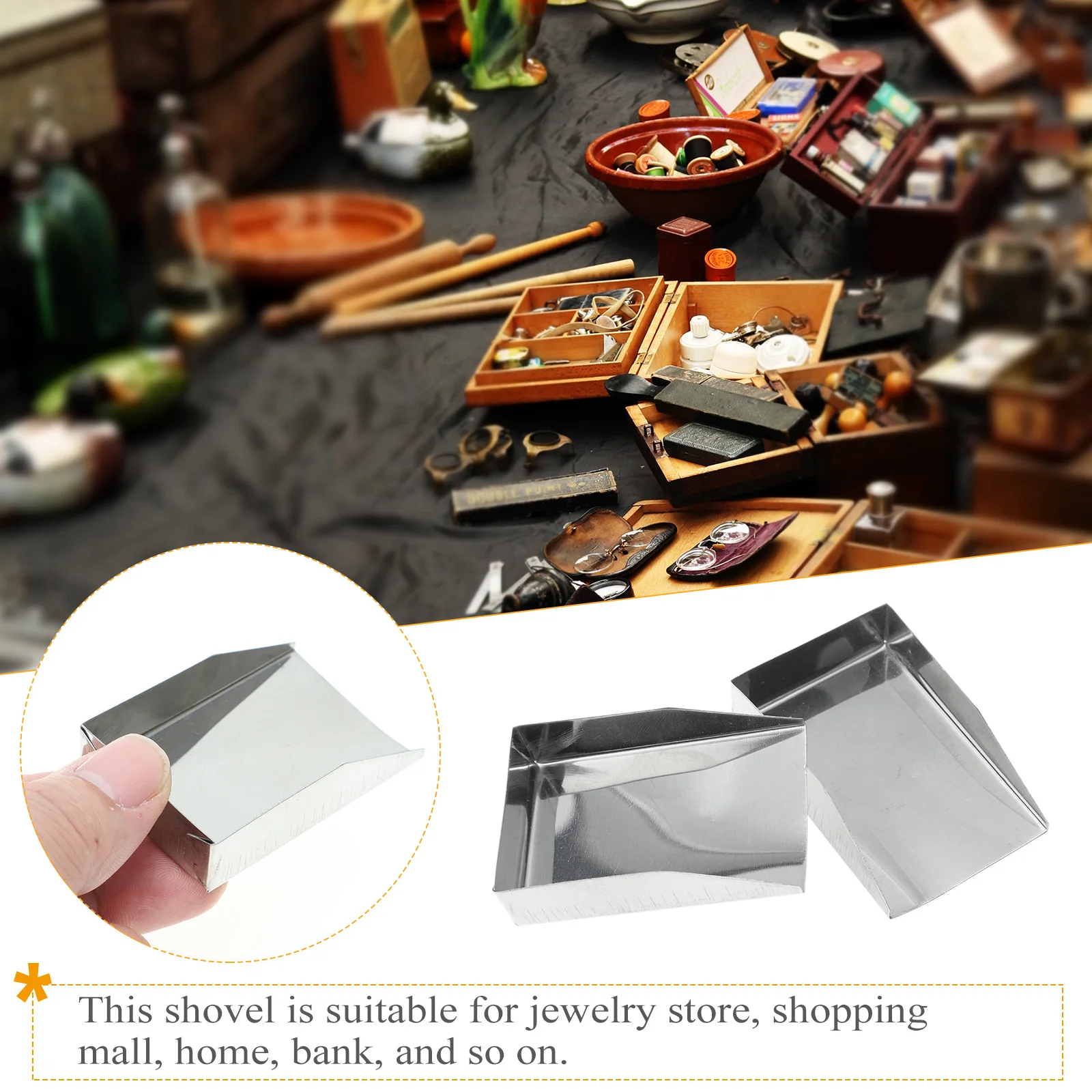 4pcs Gem Shovels Stainless Steel Jewelry Tools Small Scoops Gold Powder Portable Diamond Shovels Jade Scoops
4pcs Gem Shovels Stainless Steel Jewelry Tools Small Scoops Gold Powder Portable Diamond Shovels Jade Scoops