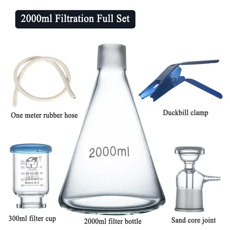 2000-10000ml Glass Sand Core Filtering and Filtration Device Solvent Filter Vacuum Filtering Bottle Filtering Vacuum Pump
2000-10000ml Glass Sand Core Filtering and Filtration Device Solvent Filter Vacuum Filtering Bottle Filtering Vacuum Pump