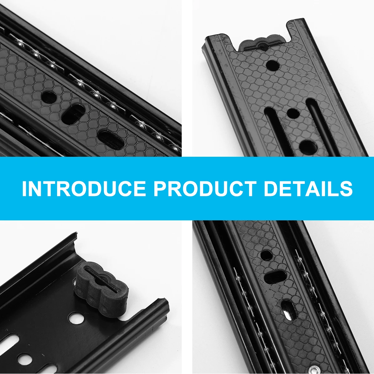 Steel Ball Slide Rail Three Section Buffer Damping Drawer Rail Mute Cabinet Closet Extension Furniture 
Steel Ball Slide Rail Three Section Buffer Damping Drawer Rail Mute Cabinet Closet Extension Furniture