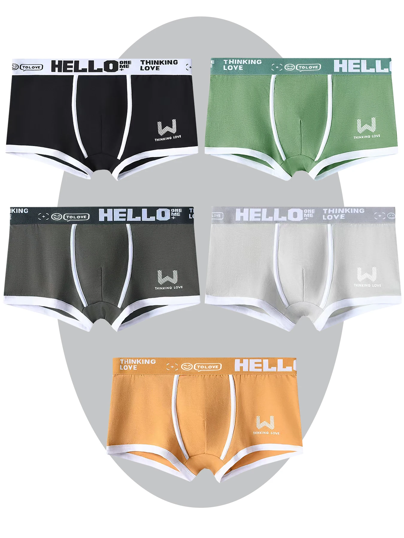 5 пар мужских трусов, удобных, дышащих, с цветными блоками, повседневных и повседневных мужских трусов.
5 пар мужских трусов, удобных, дышащих, с цветными блоками, повседневных и повседневных мужских трусов.