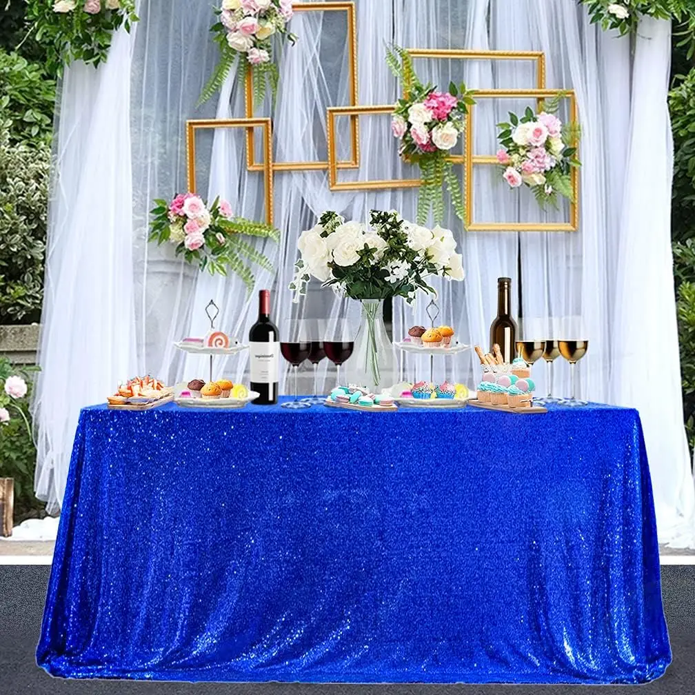 Скатерть прямоугольная синяя с блестками и пайетками, 90x132 дюйма, для декора вечеринок, дней рождения, Хэллоуина, Рождества
Скатерть прямоугольная синяя с блестками и пайетками, 90x132 дюйма, для декора вечеринок, дней рождения, Хэллоуина, Рождества