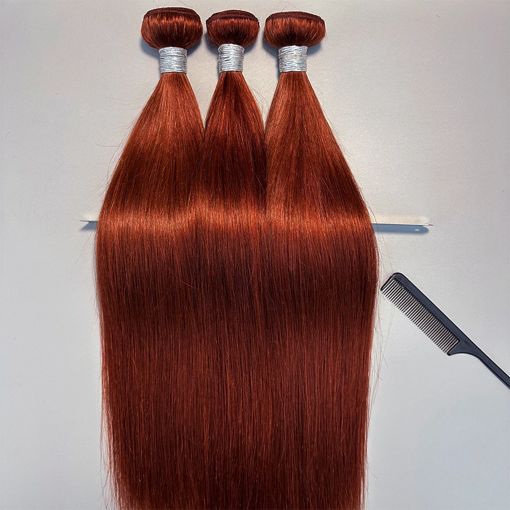 100% Human Hair Reddish Brown Human Hair Bundles Bone Straight Copper Red Hair Weft 15A Virgin Remy Hair Extension 1/3Pcs
100% Human Hair Reddish Brown Human Hair Bundles Bone Straight Copper Red Hair Weft 15A Virgin Remy Hair Extension 1/3Pcs