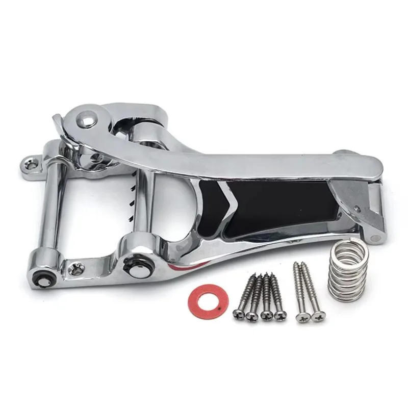 The tremolo system of the bridge jazz guitar with large rocker lever for the vibrato function is suitable Highquality
The tremolo system of the bridge jazz guitar with large rocker lever for the vibrato function is suitable Highquality