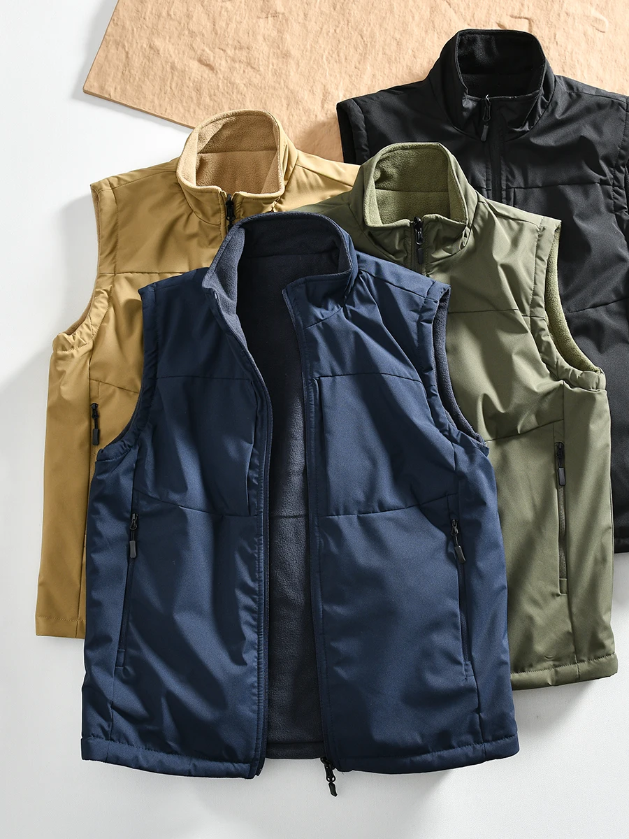 Professional Grade Outdoor Men's Fleece Vest Stand Collar Windproof Waterproof Warm Autumn Winter Fashion Urban Style Zipper ...
Professional Grade Outdoor Men's Fleece Vest Stand Collar Windproof Waterproof Warm Autumn Winter Fashion Urban Style Zipper ...