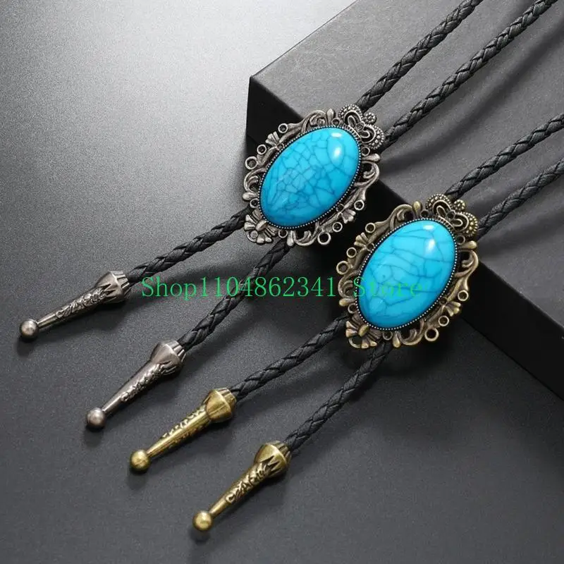 652F Vintage Turquoise Bolo Tie for Men Cool Pendant Necktie Western Cowboy Necklace Bolo Tie Music Concert Rodeos Neckwear
652F Vintage Turquoise Bolo Tie for Men Cool Pendant Necktie Western Cowboy Necklace Bolo Tie Music Concert Rodeos Neckwear