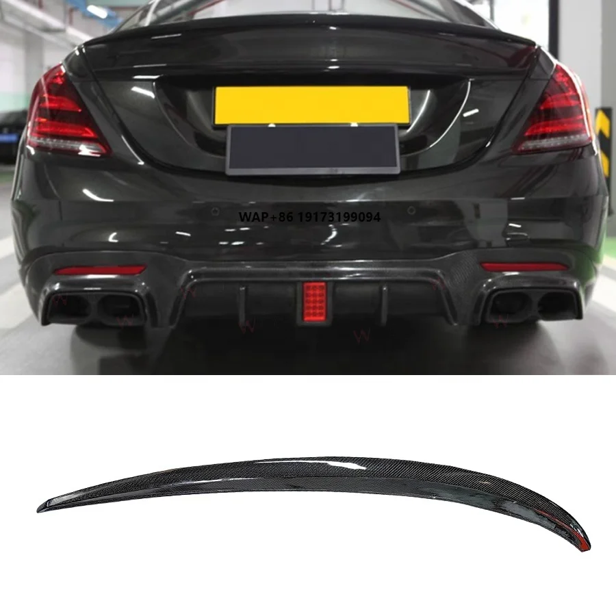 Real Carbon Fiber B Style Rear Spoiler Trunk Tail Wing Bodykit for S63 S65 AMG Sedan 4-Door 2018+ Car Spoilers
Real Carbon Fiber B Style Rear Spoiler Trunk Tail Wing Bodykit for S63 S65 AMG Sedan 4-Door 2018+ Car Spoilers