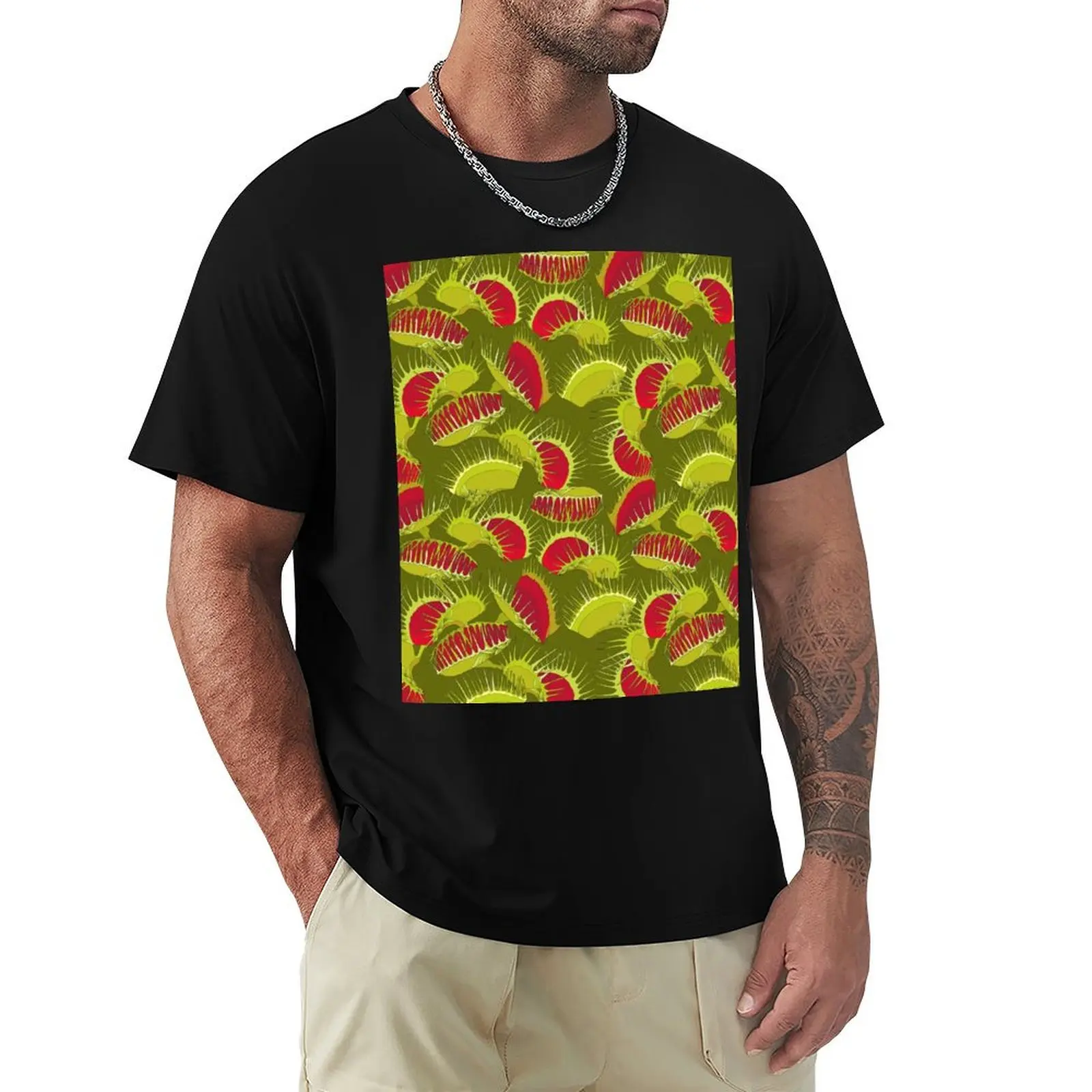 Venus Flytrap or Dionaea muscipula. T-Shirt aesthetic clothes quick drying men workout shirt 
Venus Flytrap or Dionaea muscipula. T-Shirt aesthetic clothes quick drying men workout shirt