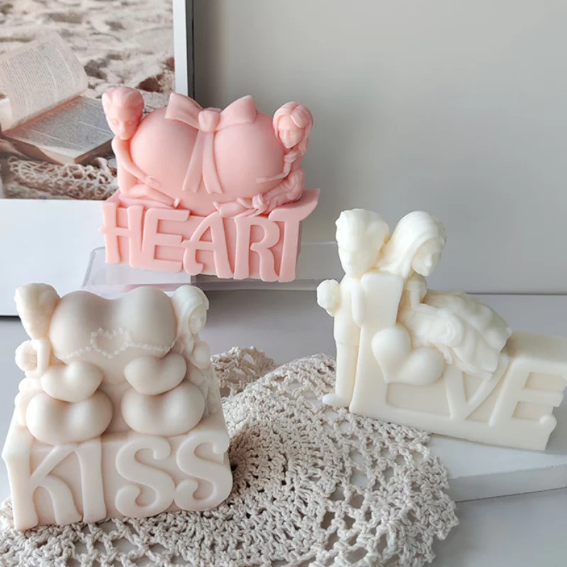 3D Lover Kiss Silicone Candle Mold Heart Love Soap Plaster Resin Mould Chocolate Ice Making Set Home Decor Valentine's Day Gifts
3D Lover Kiss Silicone Candle Mold Heart Love Soap Plaster Resin Mould Chocolate Ice Making Set Home Decor Valentine's Day Gifts
