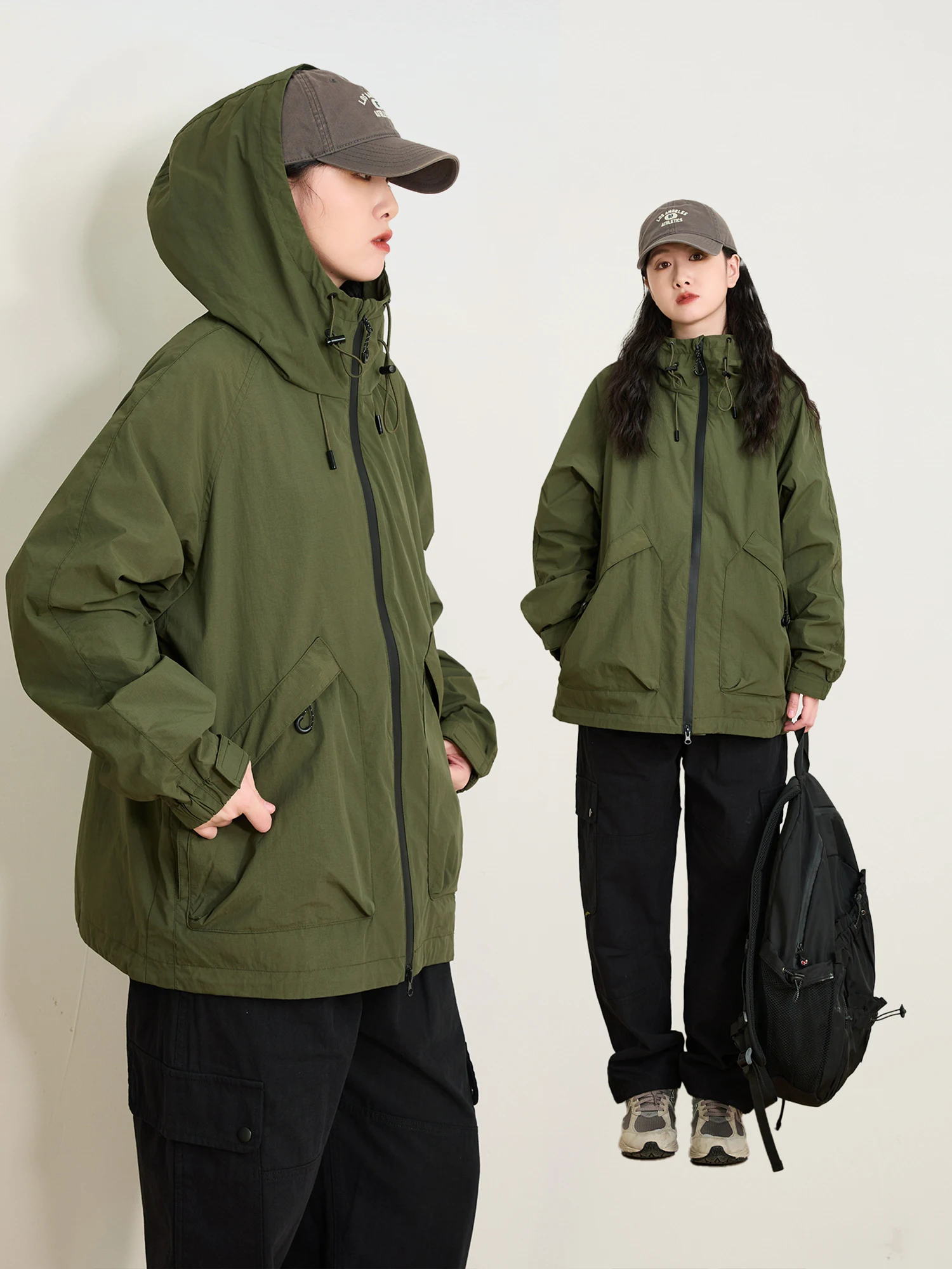 Spring Autumn Outdoor Workwear Large ket Waterproof Jaet ex Loose Military een Outerwear Casual Nylon Coat
Spring Autumn Outdoor Workwear Large ket Waterproof Jaet ex Loose Military een Outerwear Casual Nylon Coat