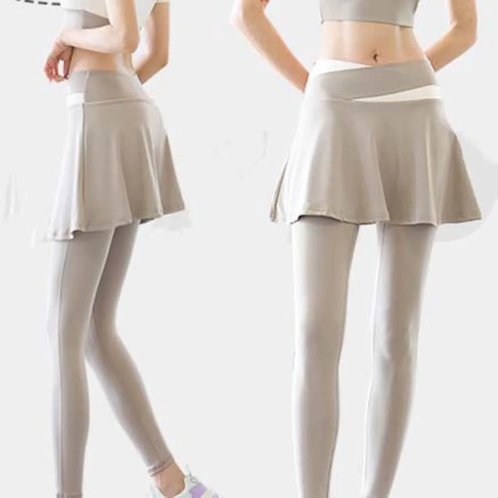 Combined in One Fitness Leggings Tight Contrasting Color Elastic Pants Skirt Plus Size High Waist Sports Yoga Pants Jogging
Combined in One Fitness Leggings Tight Contrasting Color Elastic Pants Skirt Plus Size High Waist Sports Yoga Pants Jogging
