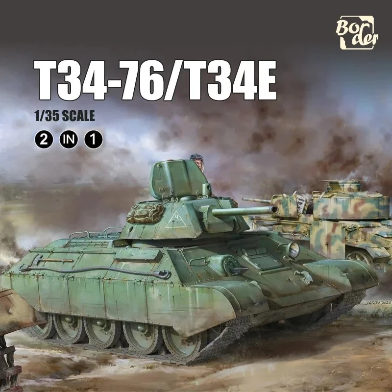 Border Model Assembled Combat Vehicle Model Kit BT-009 Soviet T34-76/T34E Medium Tank 1/35
Border Model Assembled Combat Vehicle Model Kit BT-009 Soviet T34-76/T34E Medium Tank 1/35