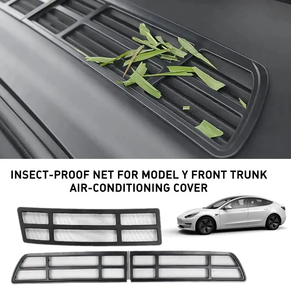 for Tesla Y 2021-2023 Insect-proof Net Front Trunk Grille Cover Clean Accessories Inlet Intake Car Air-conditioning Air U7E8 
for Tesla Y 2021-2023 Insect-proof Net Front Trunk Grille Cover Clean Accessories Inlet Intake Car Air-conditioning Air U7E8