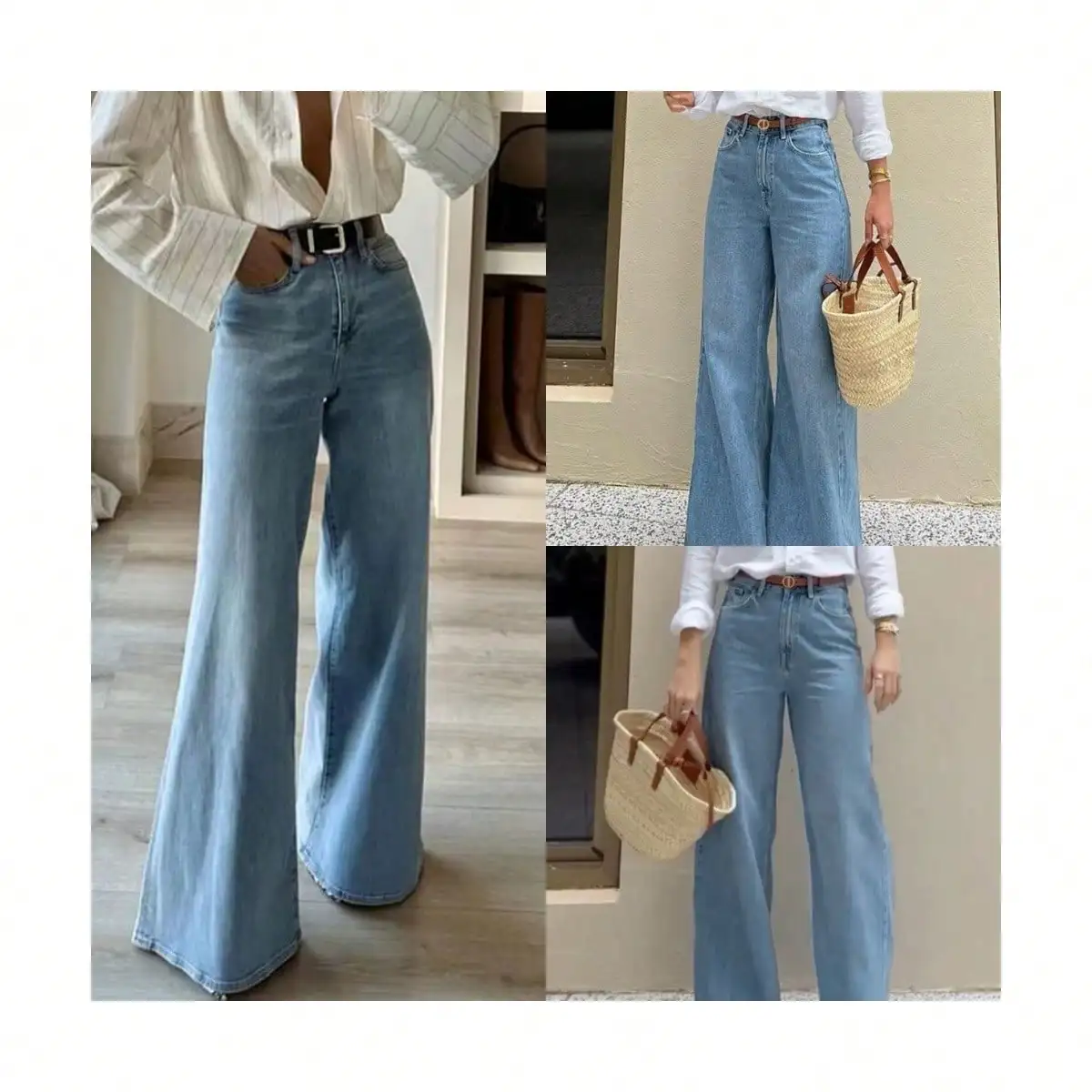 Женские джинсы с высокой талией и расклешенными штанинами, эластичные повседневные брюки с широкими штанинами для повседневной носки и вечеринок
Женские джинсы с высокой талией и расклешенными штанинами, эластичные повседневные брюки с широкими штанинами для повседневной носки и вечеринок