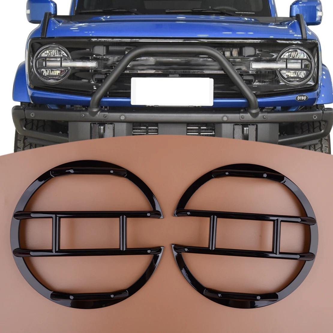 1 пара, защитная накладка на переднюю фару для Ford Bronco 2021 2022 2023 2024 ABS
1 пара, защитная накладка на переднюю фару для Ford Bronco 2021 2022 2023 2024 ABS