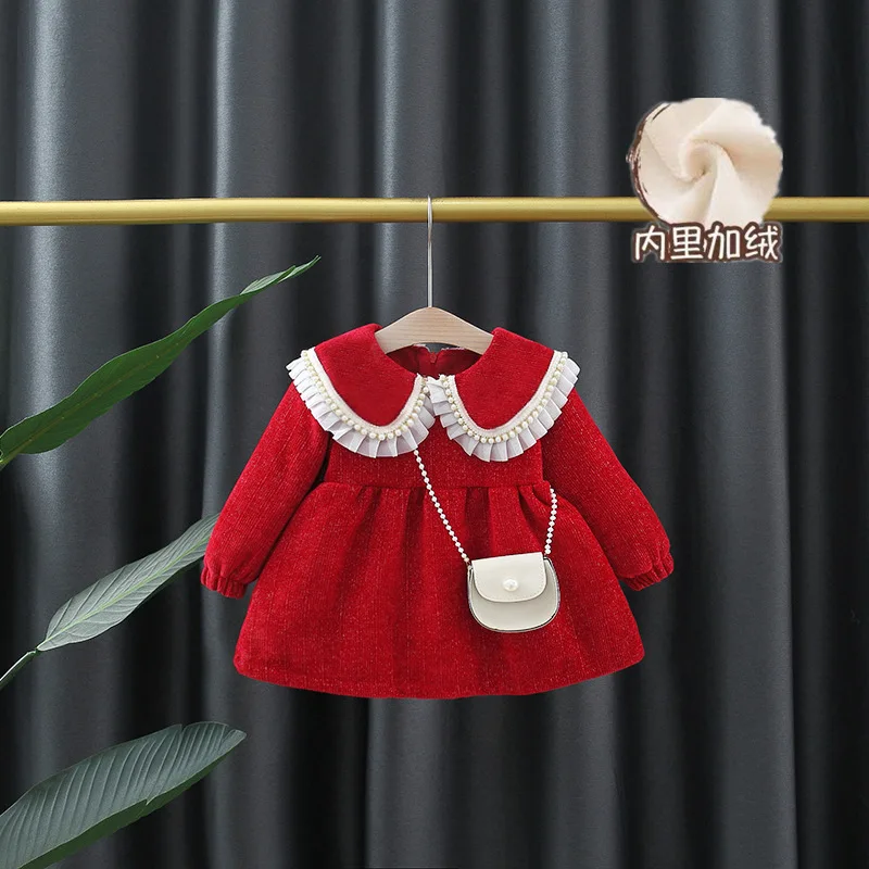 Baby Girls Dress Warm Fashion Plush Long Sleeve Princess Dress Children's Dress Children's Christmas Dress 1 2 3 years old MIMIT
Baby Girls Dress Warm Fashion Plush Long Sleeve Princess Dress Children's Dress Children's Christmas Dress 1 2 3 years old MIMIT
