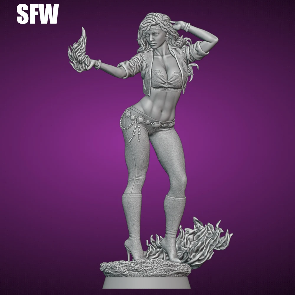 1/24 Sexy Fire Lady NSFW Resin Model Figure Toy Craft Unassembled Miniature Reduction Statue Unpainted Kit
1/24 Sexy Fire Lady NSFW Resin Model Figure Toy Craft Unassembled Miniature Reduction Statue Unpainted Kit