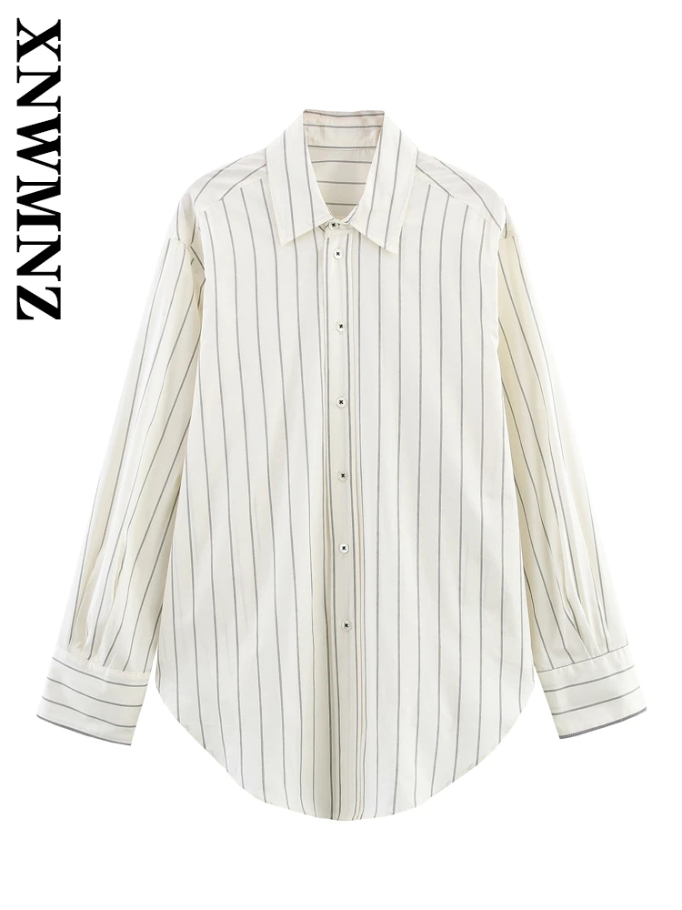 XNWMNZ 2025 Summer New Women Clothing Casual Simple Turn-down Collar Long Sleeve Top Vintage Commuting Lady Long Sleeve Chic Top
XNWMNZ 2025 Summer New Women Clothing Casual Simple Turn-down Collar Long Sleeve Top Vintage Commuting Lady Long Sleeve Chic Top
