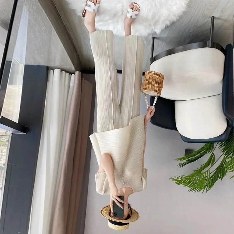 Harajuku Pleat Fashion Set Womens Outfits Summer New Irregular Top Loose Wide Leg Pants Two Piece Set Casual Pants Sets
Harajuku Pleat Fashion Set Womens Outfits Summer New Irregular Top Loose Wide Leg Pants Two Piece Set Casual Pants Sets