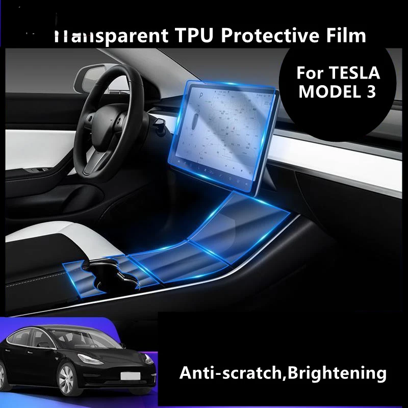 For TESLA MODEL 3 Car Interior Center Console Transparent TPU Protective Film Anti-scratch Repair Film Accessories Refit
For TESLA MODEL 3 Car Interior Center Console Transparent TPU Protective Film Anti-scratch Repair Film Accessories Refit