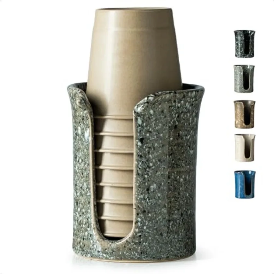Ceramic Bathroom Cup Holder, Bathroom Cup Dispenser for Dixie Cups 3 Oz Bathroom Cups, Mouthwash Cup Dispenser Small Paper Cups
Ceramic Bathroom Cup Holder, Bathroom Cup Dispenser for Dixie Cups 3 Oz Bathroom Cups, Mouthwash Cup Dispenser Small Paper Cups