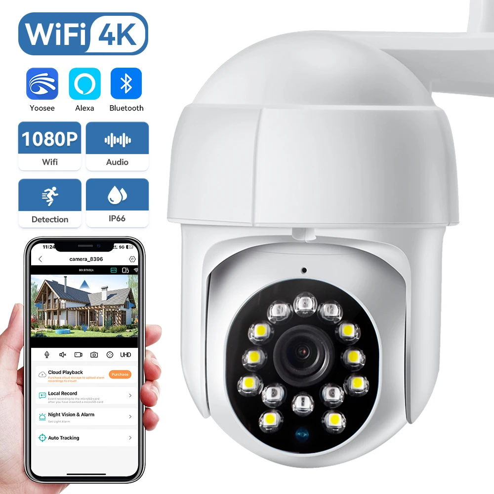 1080P Мини умная PTZ Wi-Fi камера Yoosee наружная беспроводная HD IP-камера ONVIF с автоматическим отслеживанием, цветная камера видеонаблюдения с ночным видением
1080P Мини умная PTZ Wi-Fi камера Yoosee наружная беспроводная HD IP-камера ONVIF с автоматическим отслеживанием, цветная камера видеонаблюдения с ночным видением