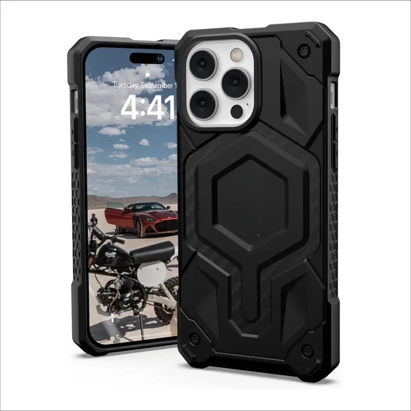 Original Urban Armor Gear UA Monarch Pro Carbon Fibre Compatible With MagSafe Case Coque For iPhone 13 14 15 Pro Max 15 Plus
Original Urban Armor Gear UA Monarch Pro Carbon Fibre Compatible With MagSafe Case Coque For iPhone 13 14 15 Pro Max 15 Plus