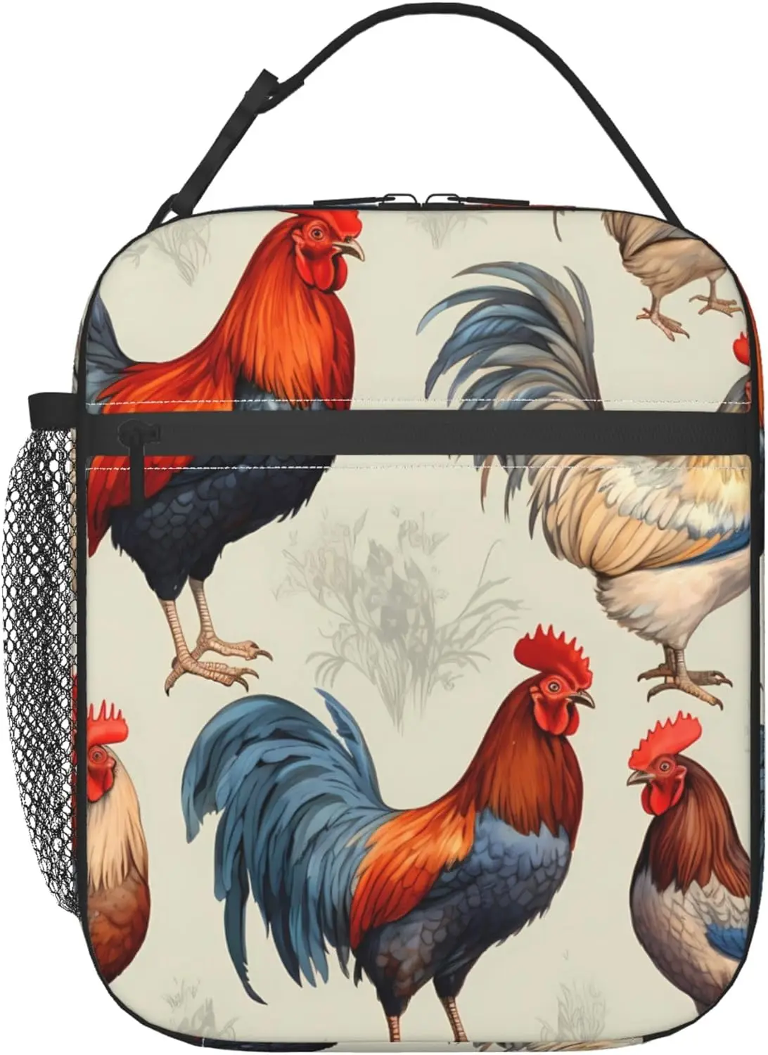 Farm Rooster Luncha Bag Vintage Chicken Lunch Box for Women Men Reusable Lunchbox Cooler Thermal Meal Tote Kit for Office Work P
Farm Rooster Luncha Bag Vintage Chicken Lunch Box for Women Men Reusable Lunchbox Cooler Thermal Meal Tote Kit for Office Work P