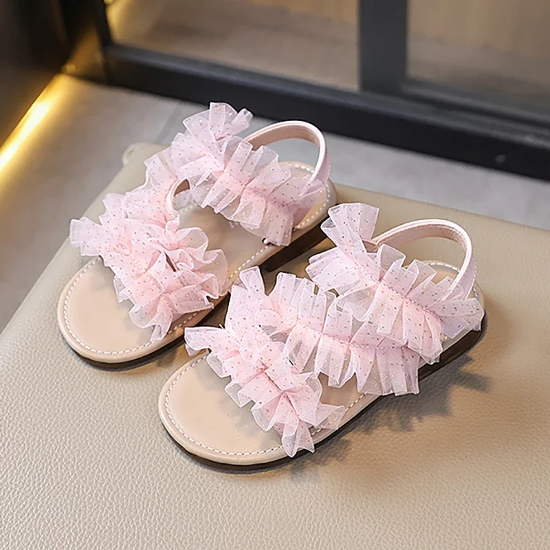 Детские сандалии, модные сандалии принцессы с сетчатым бантом для девочек, новые летние детские пляжные туфли на мягкой подошве с плоской подошвой
Детские сандалии, модные сандалии принцессы с сетчатым бантом для девочек, новые летние детские пляжные туфли на мягкой подошве с плоской подошвой