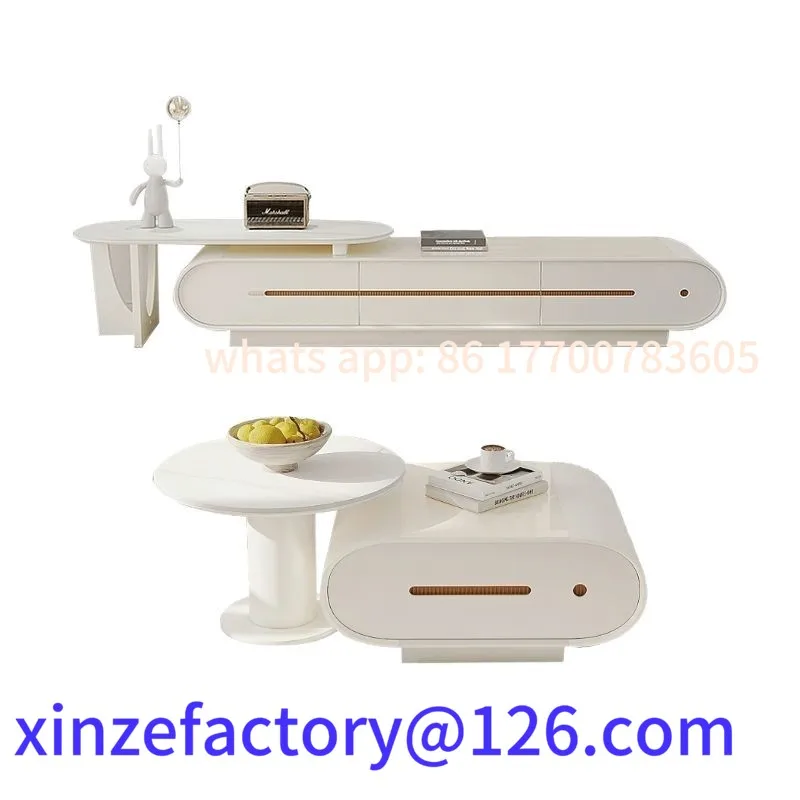 Customizable Simple modern TV cabinet coffee table combination cream wind floor white corner new floor cabinet living room coffe
Customizable Simple modern TV cabinet coffee table combination cream wind floor white corner new floor cabinet living room coffe