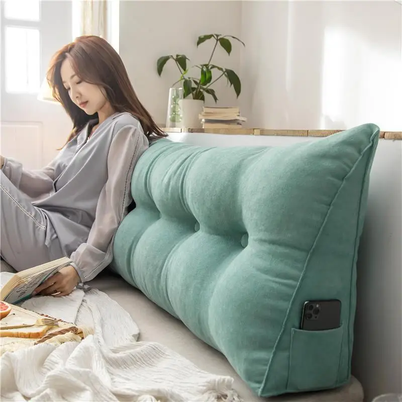 Nordic Style Bedside Pillow Soft Triangular Backrest Lumbar Support Cushion Dormitory Tatami Bed Backrest Pad Home Decor
Nordic Style Bedside Pillow Soft Triangular Backrest Lumbar Support Cushion Dormitory Tatami Bed Backrest Pad Home Decor