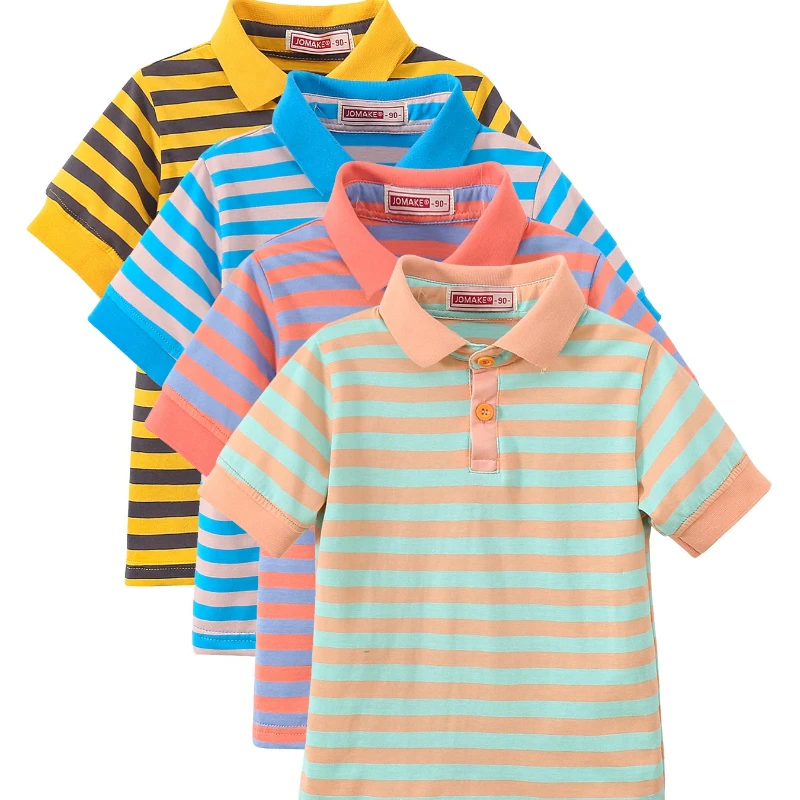 4-Piece Set Boys & Girls Striped Short Sleeve T-Shirt Tops Children's Fashion Stylish Collar Polo Shirt
4-Piece Set Boys & Girls Striped Short Sleeve T-Shirt Tops Children's Fashion Stylish Collar Polo Shirt