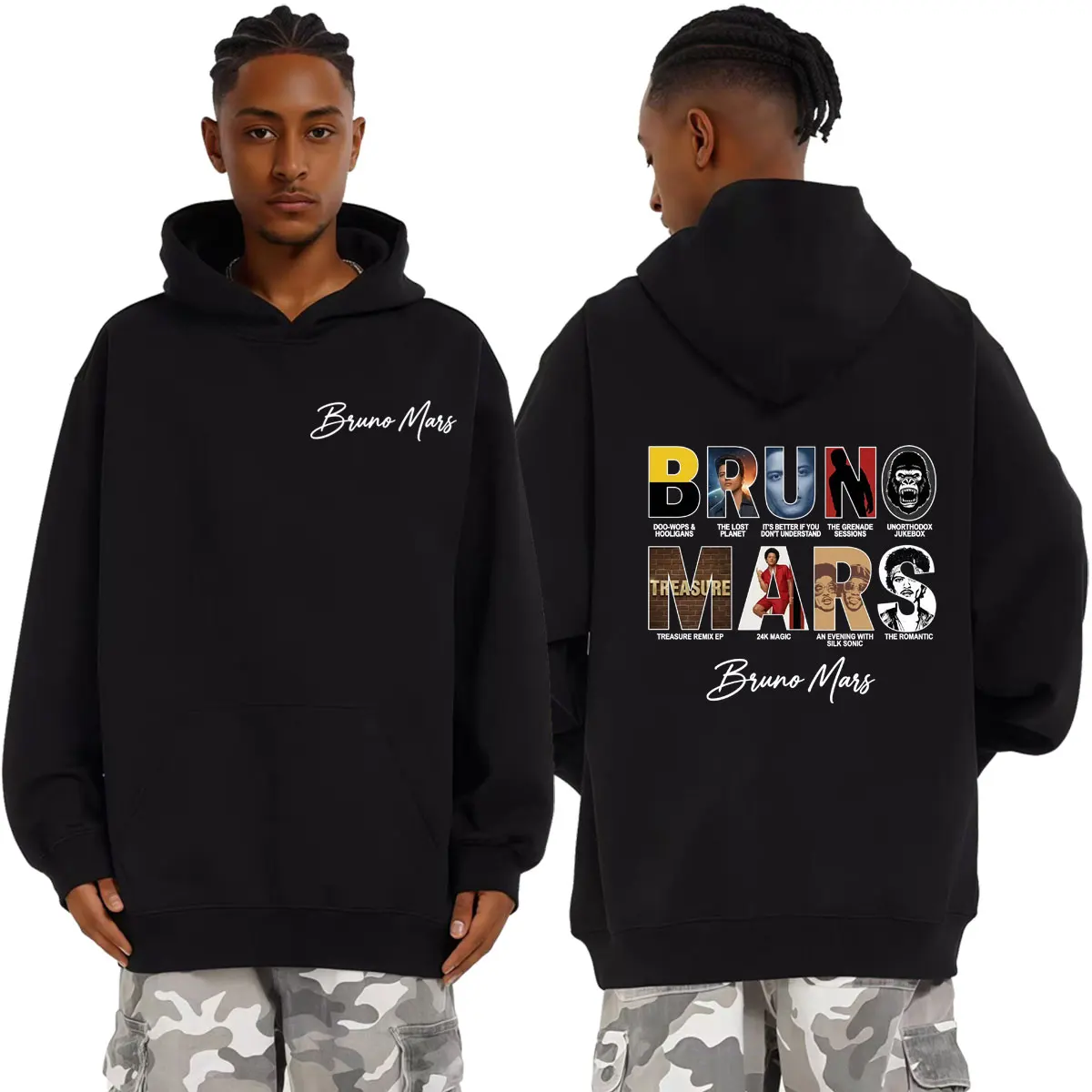 Bruno Mars The Romantic Tour 2026 Album Cover Pullover Men Women Casual Oversized Sweatshirts Fashion Vintage Streetwear Hoodies
Bruno Mars The Romantic Tour 2026 Album Cover Pullover Men Women Casual Oversized Sweatshirts Fashion Vintage Streetwear Hoodies