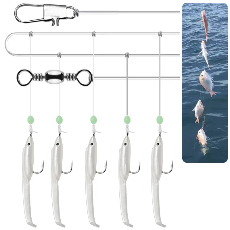 Ocean Fishing String Hook 1/0# Eel Sabiki Sharp Flat Single Hooks with Barb Metal Connector
Ocean Fishing String Hook 1/0# Eel Sabiki Sharp Flat Single Hooks with Barb Metal Connector
