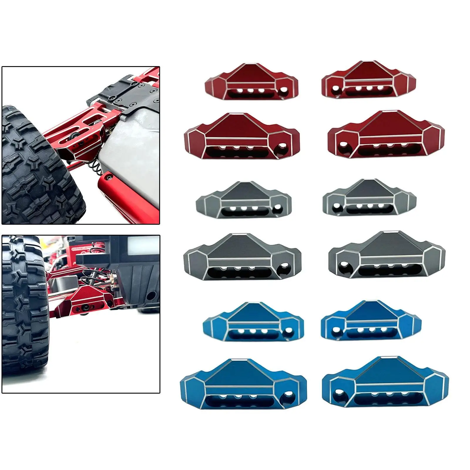 4 Pack RC Damper Protection Components for 10208 1:10 Vehicle Upgrades 
4 Pack RC Damper Protection Components for 10208 1:10 Vehicle Upgrades
