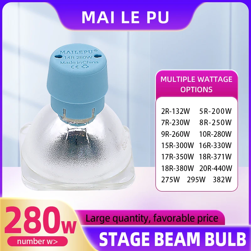 Mailep original Lot 14R light SIRIUS mobile head beam bulb can be replaced with MSD platinum Sharpy 14R 295W light
Mailep original Lot 14R light SIRIUS mobile head beam bulb can be replaced with MSD platinum Sharpy 14R 295W light