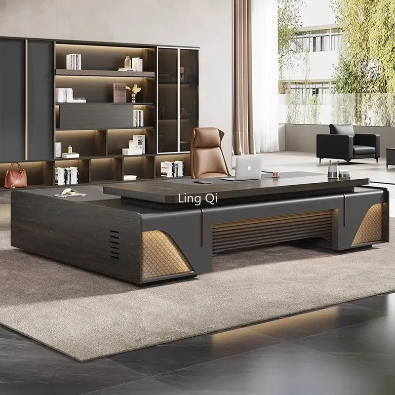 New High Quality Office Desk Luxury Boss Designer Computer Desks Corner Escritorios De Oficina Mesa Escritorio Office Furniture
New High Quality Office Desk Luxury Boss Designer Computer Desks Corner Escritorios De Oficina Mesa Escritorio Office Furniture
