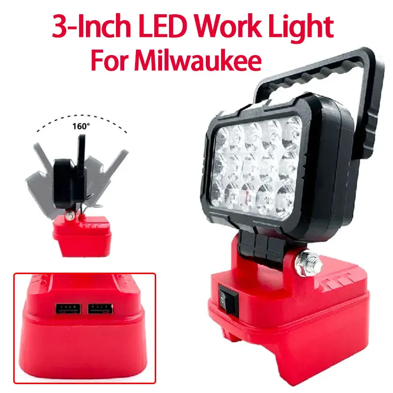 3-Inch Camping Light Strong Light Tool Light For Milwaukee 18V Battery Flashlight For Night Work Fishing and Camping
3-Inch Camping Light Strong Light Tool Light For Milwaukee 18V Battery Flashlight For Night Work Fishing and Camping