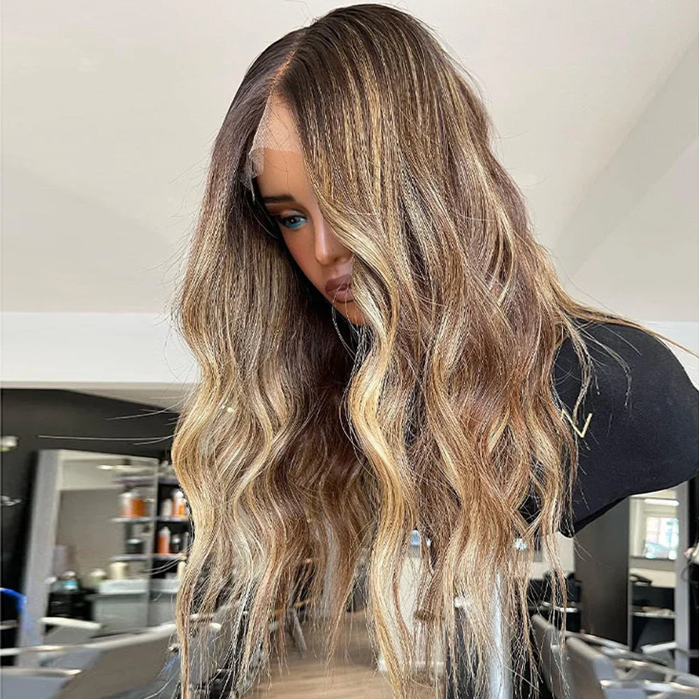 200Density Long Glueless Highlight Brown Free Part 26“ Wave Lace 5x5 Silk Base Human Hair Wig For Women BabyHair Preplucked
200Density Long Glueless Highlight Brown Free Part 26“ Wave Lace 5x5 Silk Base Human Hair Wig For Women BabyHair Preplucked
