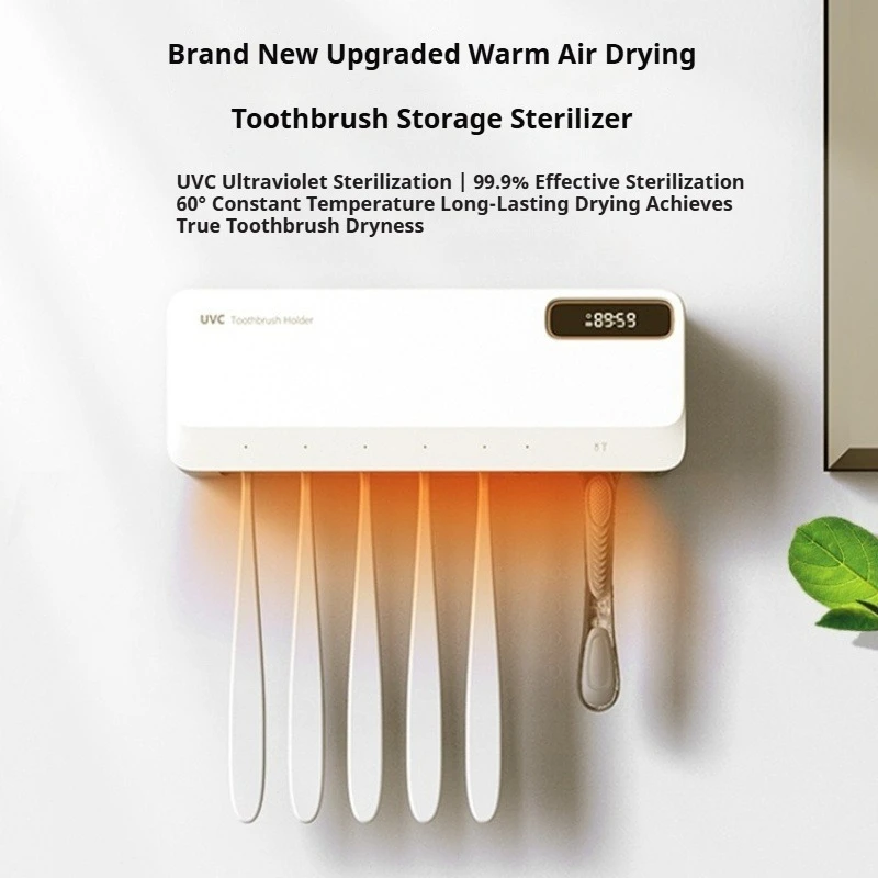 Настенный держатель-стерилизатор для зубных щеток, новый УФ-стерилизатор для зубных щеток и бритв, перезаряжаемый, с быстрой сушкой теплым воздухом
Настенный держатель-стерилизатор для зубных щеток, новый УФ-стерилизатор для зубных щеток и бритв, перезаряжаемый, с быстрой сушкой теплым воздухом