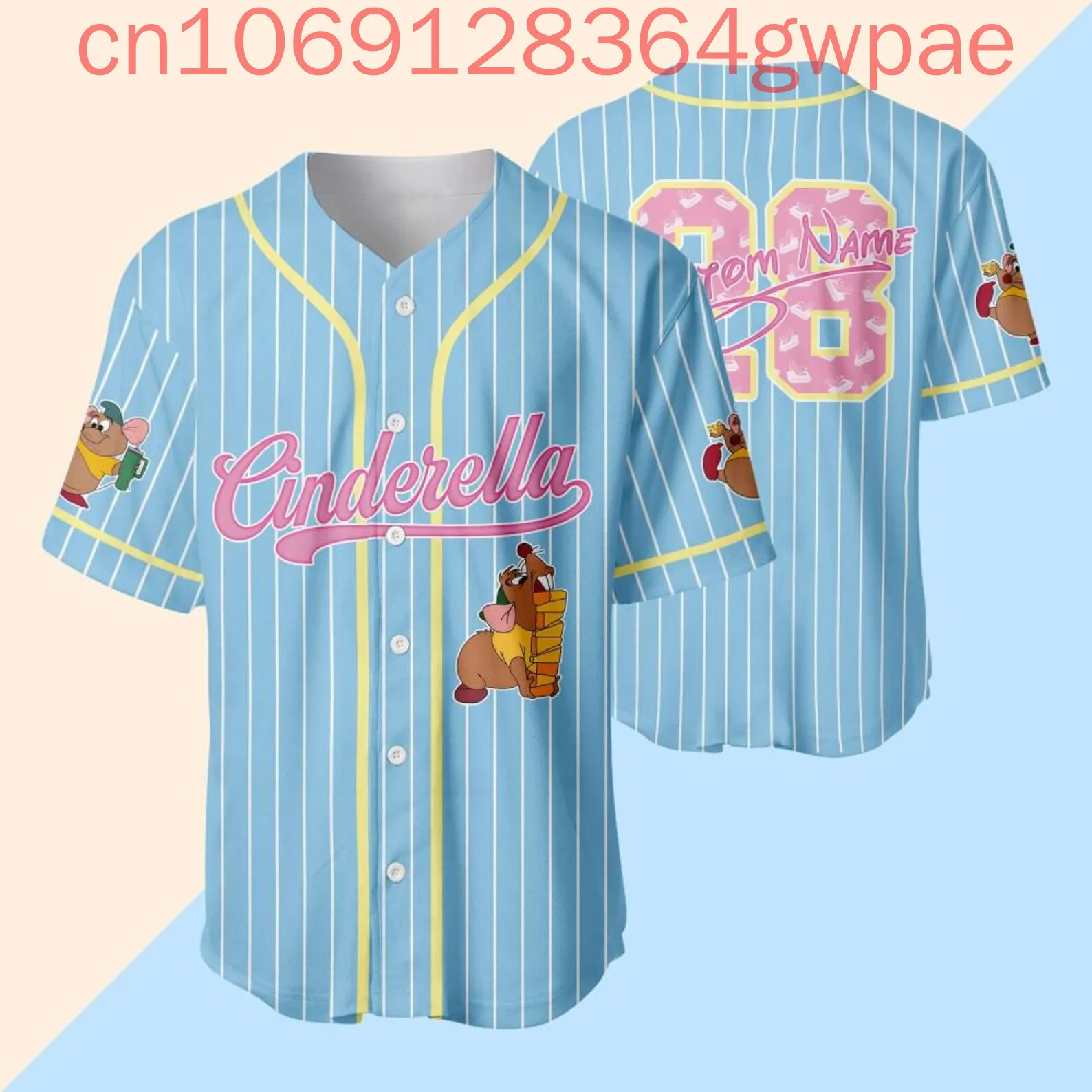 Summer Disney Gus Gus Mouse Baseball Shirt Jersey Men's Women's Kids Short Sleeve Baseball Shirts Casual Sports Outfits
Summer Disney Gus Gus Mouse Baseball Shirt Jersey Men's Women's Kids Short Sleeve Baseball Shirts Casual Sports Outfits