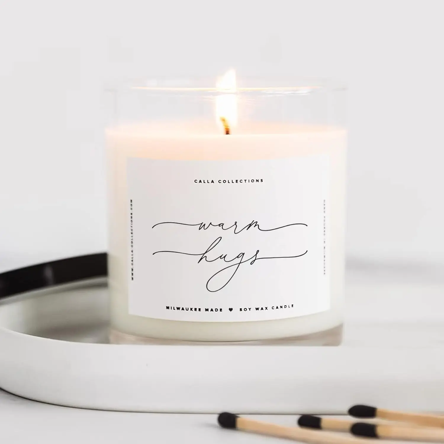 Warm Hugs Scented Soy Candle 75H Burn Lemongrass Lavender Aromatherapy Gift Designed in USA
Warm Hugs Scented Soy Candle 75H Burn Lemongrass Lavender Aromatherapy Gift Designed in USA