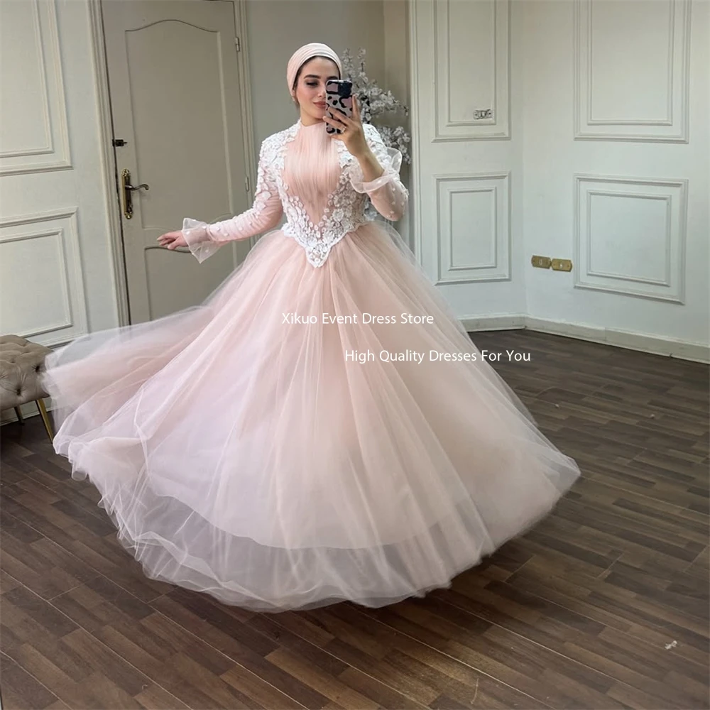 Xikuo розовое бальное платье из тюля, вечерние платья для женщин, Vestidos De Noche, изысканные кружевные аппликации, плиссированные платья для выпускного вечера по индивидуальному заказу
Xikuo розовое бальное платье из тюля, вечерние платья для женщин, Vestidos De Noche, изысканные кружевные аппликации, плиссированные платья для выпускного вечера по индивидуальному заказу