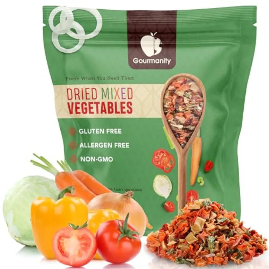 5lb Tasty Vegetable Soup Blend, Dehydrated Vegetables for Ramen Toppings, Stews, and Emergency Food, Bulk Resealable Bag, All N
5lb Tasty Vegetable Soup Blend, Dehydrated Vegetables for Ramen Toppings, Stews, and Emergency Food, Bulk Resealable Bag, All N