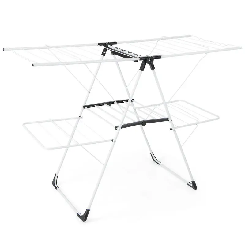 2-level Laundry Drying Rack with Height Adjustable Wings
2-level Laundry Drying Rack with Height Adjustable Wings