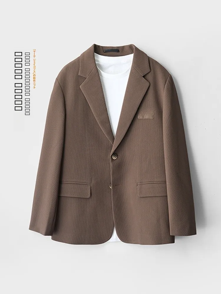 Мужской повседневный костюм-пиджак свободного кроя, модный осенний вариант из полиэстеровой смеси, с длинным рукавом, качественная пошивка
Мужской повседневный костюм-пиджак свободного кроя, модный осенний вариант из полиэстеровой смеси, с длинным рукавом, качественная пошивка